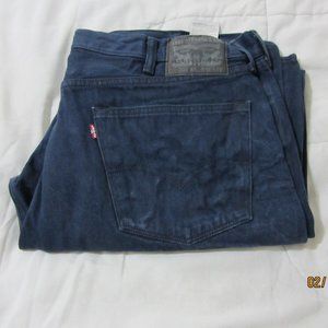 Levi's Shrink To Fit Jeans 501 Button Fly 42X30 Blue